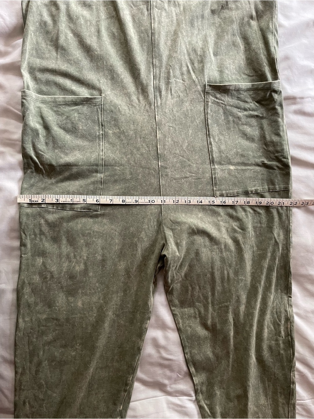 Olive Green Women's Jumpsuit - Casual U Style - Picture 6 of 7